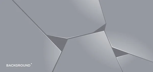 Vector Abstracto Plata Fondo Geométrico — Vector de stock