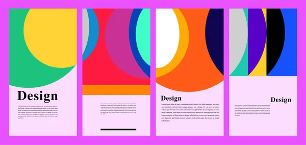 Fond Géométrique Abstrait Coloré Vectoriel Pour Les Médias Sociaux — Image vectorielle