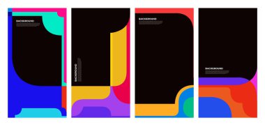 Yaz koleksiyonları için vektör renkli sıvı ve akışkan arkaplan