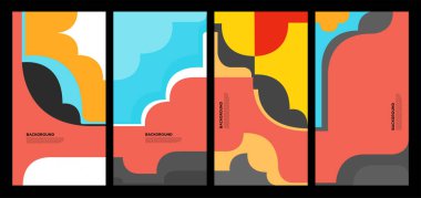 Yaz koleksiyonları için vektör renkli sıvı ve akışkan arkaplan