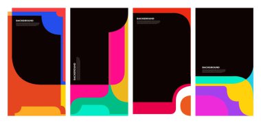 Yaz koleksiyonları için vektör renkli sıvı ve akışkan arkaplan