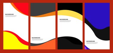 Yaz koleksiyonları için vektör renkli sıvı ve akışkan arkaplan