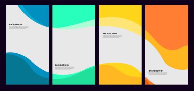 Yaz koleksiyonları için vektör renkli sıvı ve akışkan arkaplan