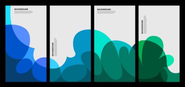 Yaz koleksiyonları için vektör renkli sıvı ve akışkan arkaplan