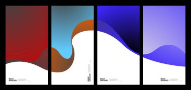 Yaz koleksiyonları için vektör renkli sıvı ve akışkan arkaplan