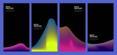 Yaz koleksiyonları için vektör renkli sıvı ve akışkan arkaplan