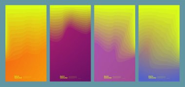 Yaz koleksiyonları için vektör renkli sıvı ve akışkan arkaplan