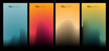 Yaz koleksiyonları için vektör renkli sıvı ve akışkan arkaplan