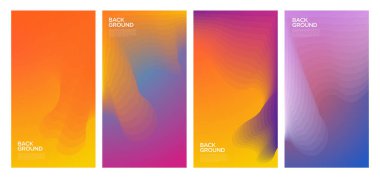 Yaz koleksiyonları için vektör renkli sıvı ve akışkan arkaplan