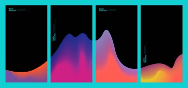 Yaz koleksiyonları için vektör renkli sıvı ve akışkan arkaplan