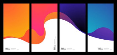 Yaz koleksiyonları için vektör renkli sıvı ve akışkan arkaplan