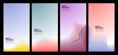 Yaz koleksiyonları için vektör renkli sıvı ve akışkan arkaplan