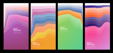 Yaz koleksiyonları için vektör renkli sıvı ve akışkan arkaplan