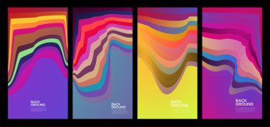 Yaz koleksiyonları için vektör renkli sıvı ve akışkan arkaplan