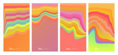 Yaz koleksiyonları için vektör renkli sıvı ve akışkan arkaplan