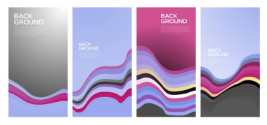 Yaz koleksiyonları için vektör renkli sıvı ve akışkan arkaplan