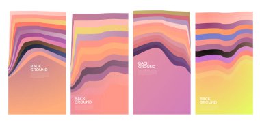 Yaz koleksiyonları için vektör renkli sıvı ve akışkan arkaplan