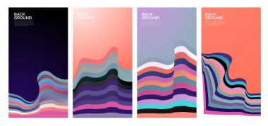 Yaz koleksiyonları için vektör renkli sıvı ve akışkan arkaplan