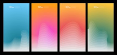 Yaz koleksiyonları için vektör renkli sıvı ve akışkan arkaplan