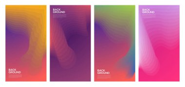 Yaz koleksiyonları için vektör renkli sıvı ve akışkan arkaplan