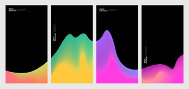 Yaz koleksiyonları için vektör renkli sıvı ve akışkan arkaplan