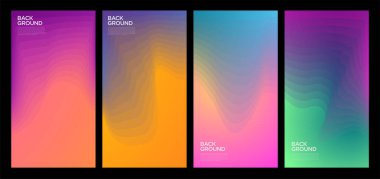 Yaz koleksiyonları için vektör renkli sıvı ve akışkan arkaplan