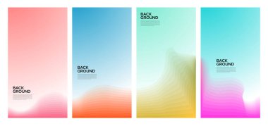 Yaz koleksiyonları için vektör renkli sıvı ve akışkan arkaplan