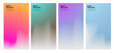 Yaz koleksiyonları için vektör renkli sıvı ve akışkan arkaplan