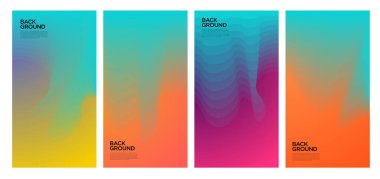 Yaz koleksiyonları için vektör renkli sıvı ve akışkan arkaplan