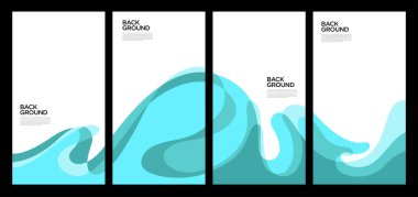 Yaz koleksiyonları için vektör renkli sıvı ve akışkan arkaplan