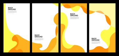 Yaz koleksiyonları için vektör renkli sıvı ve akışkan arkaplan