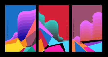 Renkli soyut düzen, Üç Tür yaratıcı arkaplan