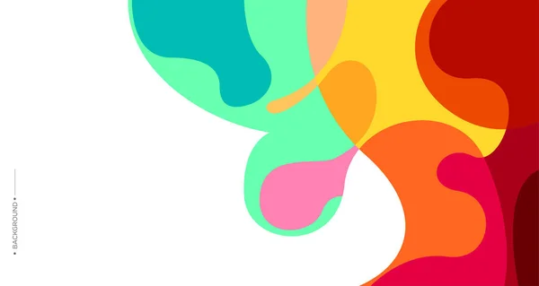 Fundo Líquido Fluido Abstrato Colorido Para Design Banner —  Vetores de Stock