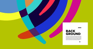 Renkli kıvrımlar. Kopyalama alanı için parlak soyut arkaplan