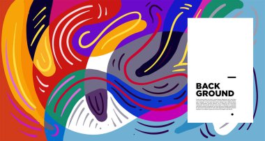 Parlak kıvrımlı şekiller. Kopya alanı için Endonezya desen arkaplanı