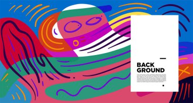 Soyut eğri şekilli web pankartı, kopyalama alanı için parlak arkaplan 