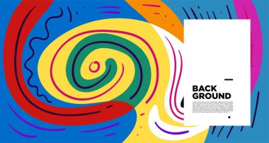 Soyut akışkan geometrik şekiller. Endonezya desen arkaplanı