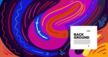 Soyut akışkan geometrik şekiller. Endonezya desen arkaplanı