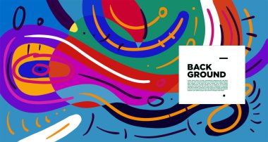 Soyut eğri şekilli web pankartı, kopyalama alanı için parlak arkaplan 