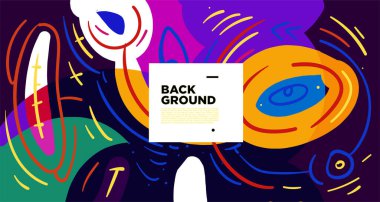 Soyut şekiller, geometrik çizgileri olan gradyan dalgalar, kopyalama alanı için renkli soyut ve parlak arkaplan 