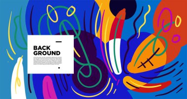 Soyut akışkan geometrik şekiller. Endonezya desen arkaplanı