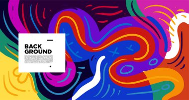 Dinamik eğri şekilleri, kopyalama alanı için parlak arkaplan 