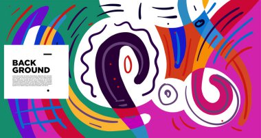 Dinamik eğri şekilleri, kopyalama alanı için parlak arkaplan 