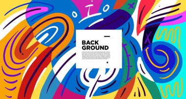 Soyut şekiller, geometrik çizgileri olan gradyan dalgalar, kopyalama alanı için renkli soyut ve parlak arkaplan 