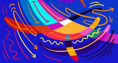 Parlak kıvrımlı şekiller. Kopya alanı için Endonezya desen arkaplanı