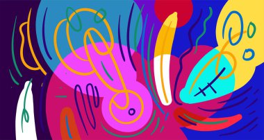 Soyut eğri şekilli web pankartı, kopyalama alanı için parlak arkaplan 