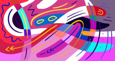 Dinamik eğri şekilleri, kopyalama alanı için parlak arkaplan 