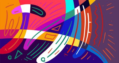 Soyut eğri şekilli web pankartı, kopyalama alanı için parlak arkaplan 