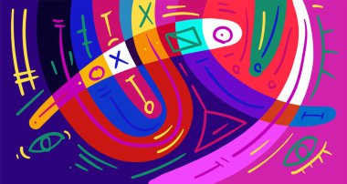 Dinamik eğri şekilleri, kopyalama alanı için parlak arkaplan 