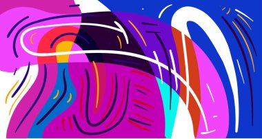 Soyut akışkan geometrik şekiller. Endonezya desen arkaplanı